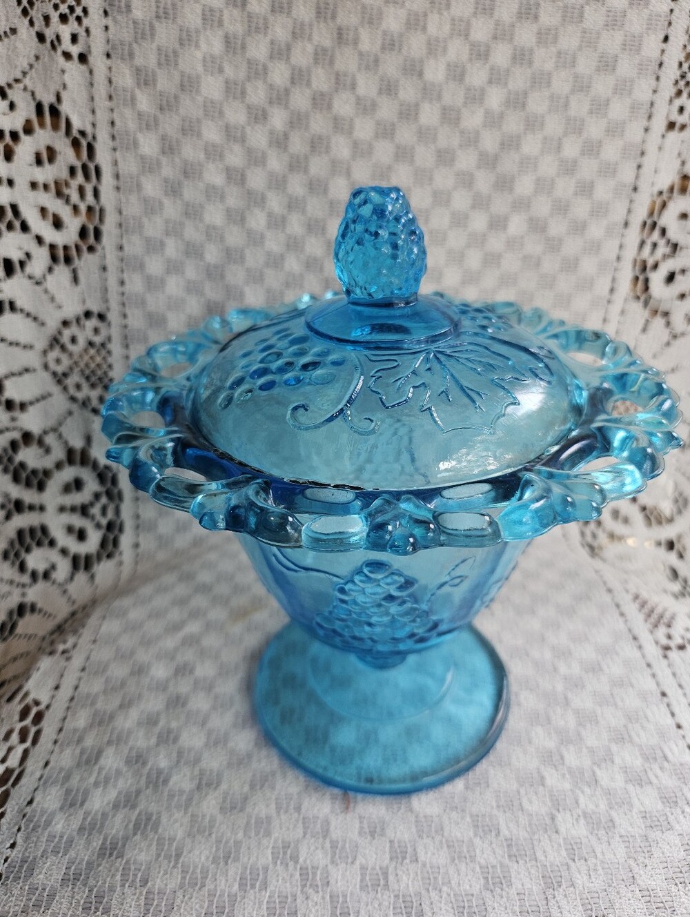Indiana Glass Harvest Grape Candy Dish